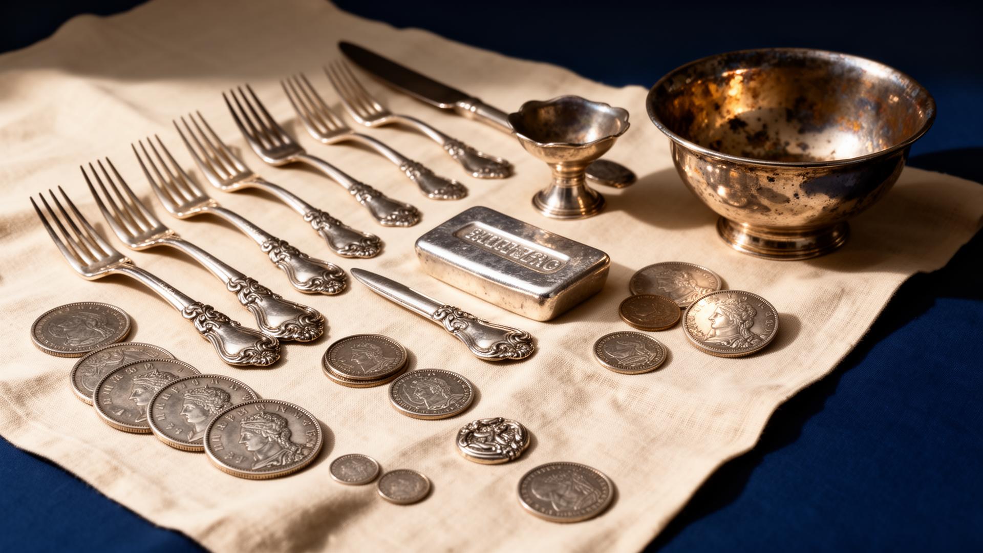 Zilveren sieraden en bestek klaar voor taxatie in Purmerend